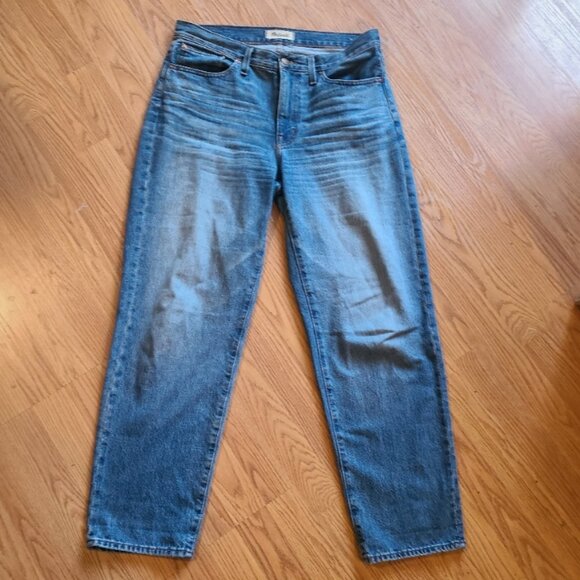 NEW! MADEWELL THE SLOUCHY BOYJEAN HIGH-RISE RELAXED BOYFRIEND RIGID JEANS sz 28 - Picture 2 of 8